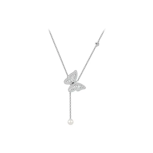 SHINE S925 Silver With Zircon Necklaces Women's