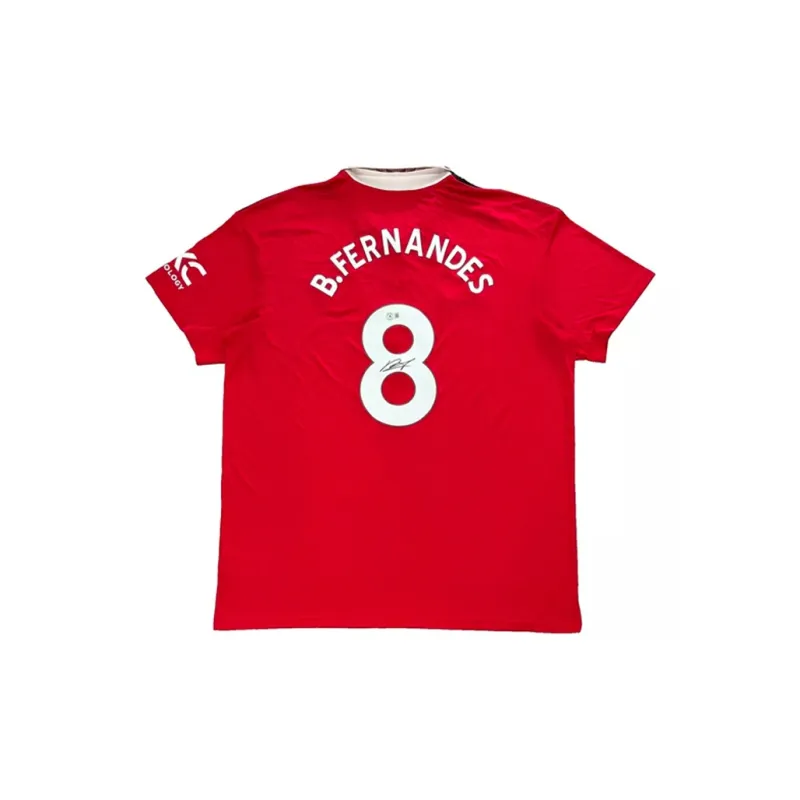 Three For Manchester United Jersey Beckett Official Certification, Deluxe Framing, Outer Frame Approx. 65x85cm Unisex-1