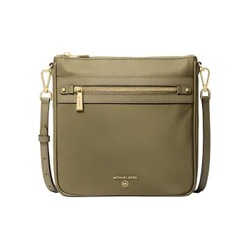 MICHAEL KORS Jet Set Leather Messenger Bag, Shoulder Bag Tubas Women's Green