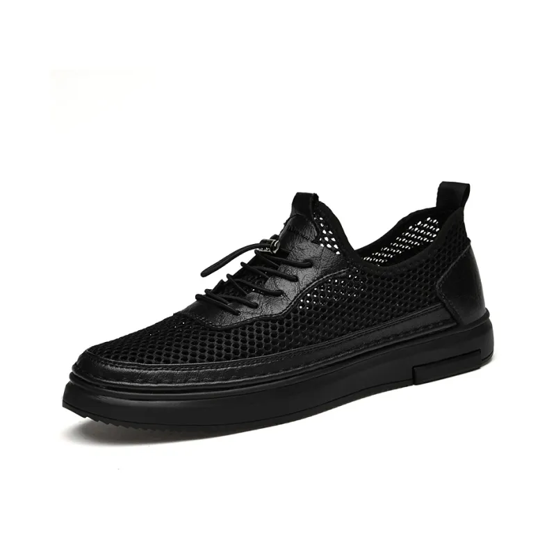 Wen Nai Low Top Skateboard Shoes Men's Black-1