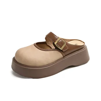 GESHE Rubber Sole Abrasion Resistant Closed Toe Slippers Women's