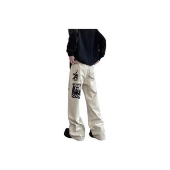 HAPPY PARTY Jeans Unisex White