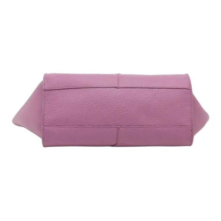 GIANNI CHIARINI Leather Shoulder Bag, Crossbody Bag, Handbag Women's Purple-4