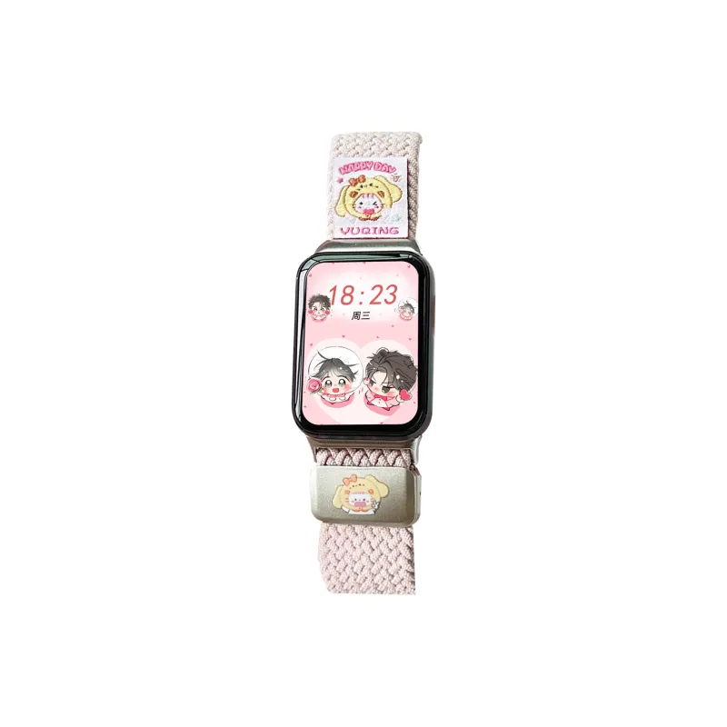 Miss Wrist Xiaomi Red Beige Compatibility Watch Band 130 180mm Nylon Material-0