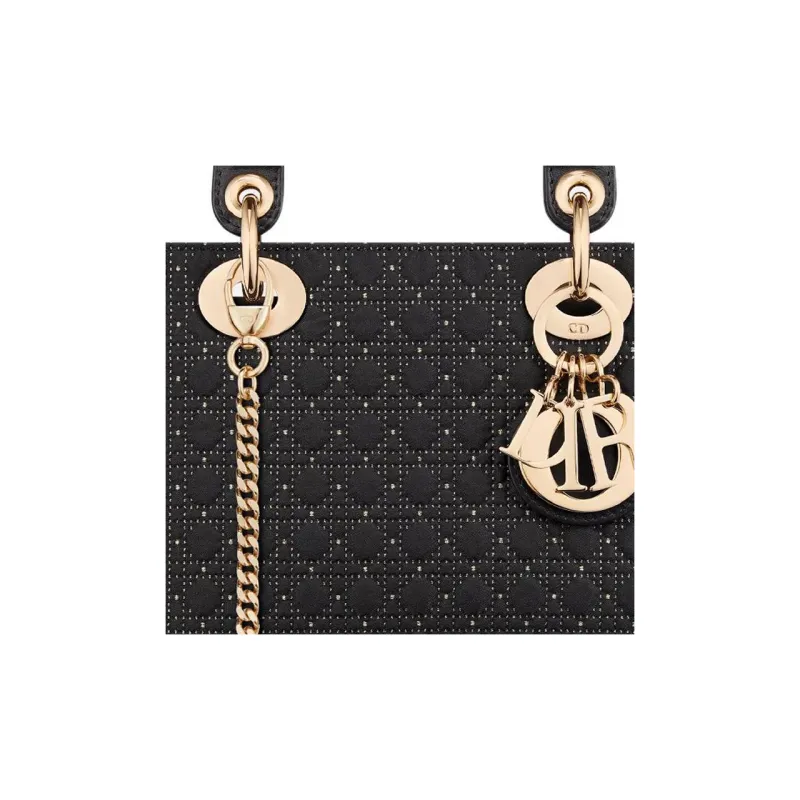 DIOR Lady Dior Calfskin Lady Dior Bag, Shoulder Bag, Crossbody Bag, Handbag Mini Women's Black-5