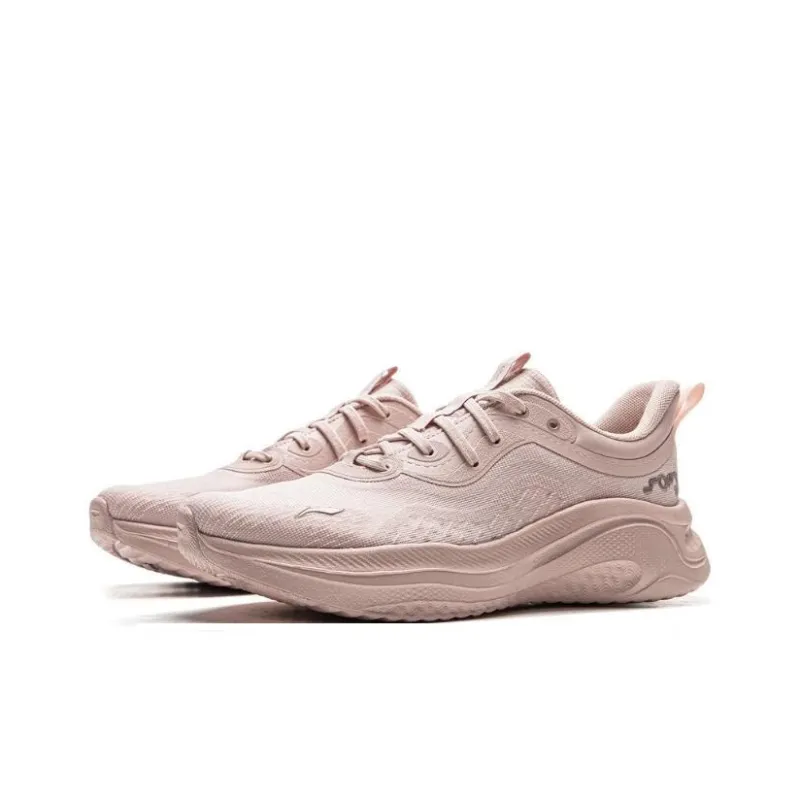 LiNing SOFT GO 2 WMS Cushioning Abrasion Resistant Breathable Low Top Casual Shoes Women's Pink-2