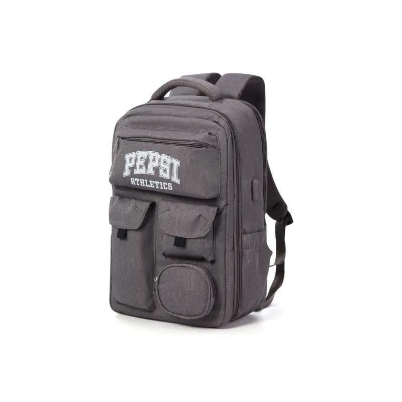 Pepsi Fabric Backpack Unisex Gray-1