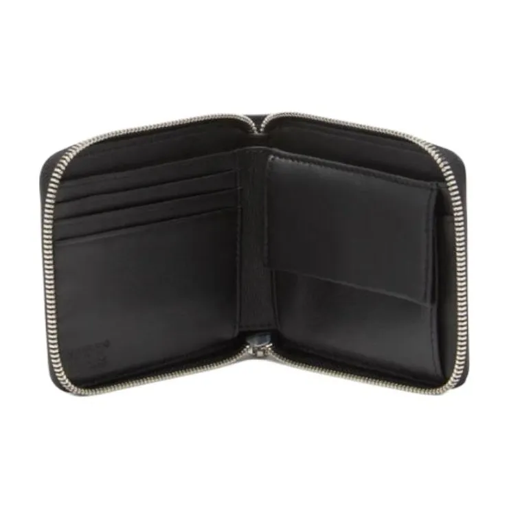DIESEL Cow Leather Wallet Men's Black-3