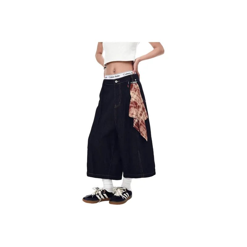 Weles Denim Shorts Unisex Black-0