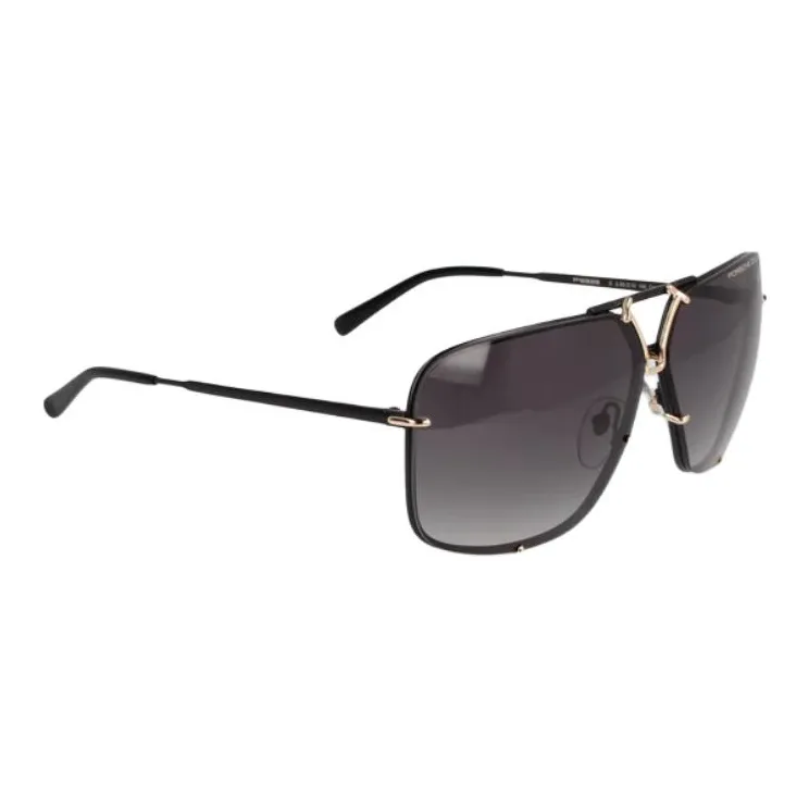 PORSCHE DESIGN Metal Aviator Sunglasses Unisex Black-2