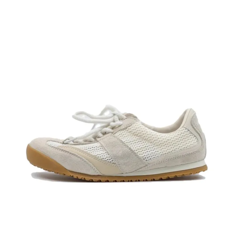 LIANGHUO Low Top Casual Shoes Women's Retro Beige-0