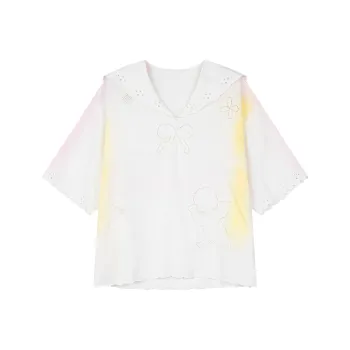 UOOYAA Shirts Women's Ecru