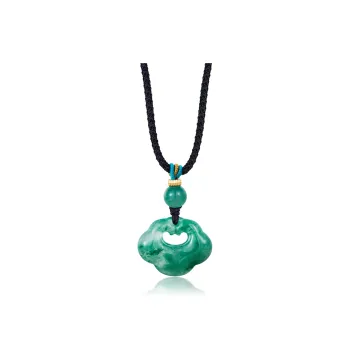 LOVING Natural African Emerald Jade Necklaces Unisex