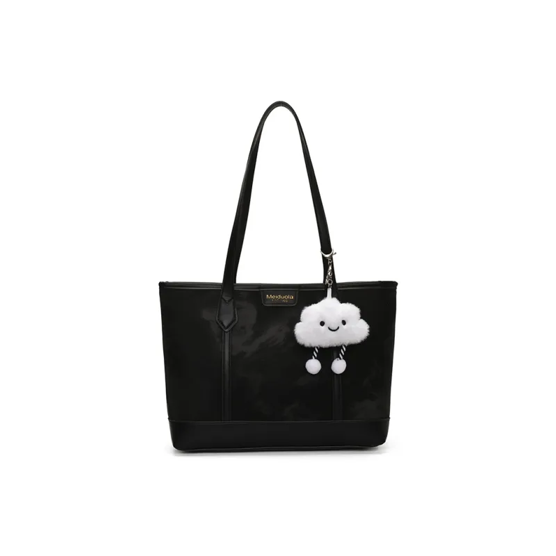 Meow In The Grass PU Tote Handbag Women's Multicolor-0