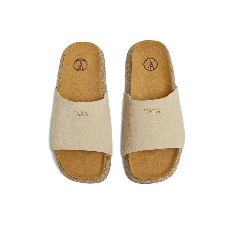 TATA Leather Patchwork Slide Slippers Women's-10