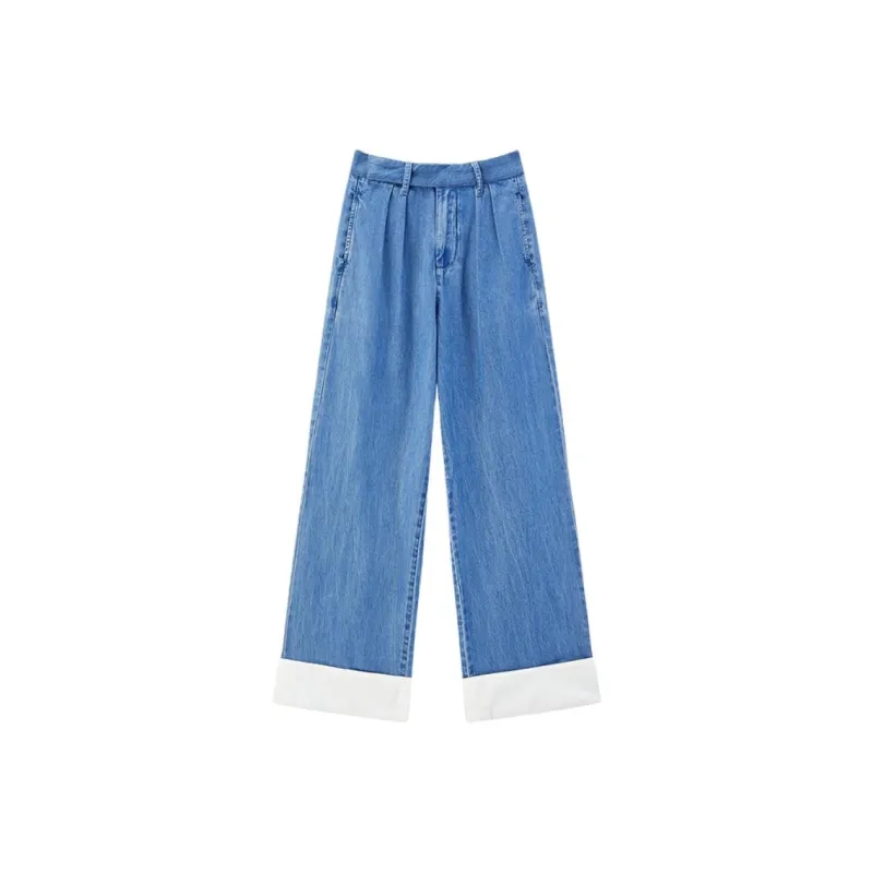 PEACEBIRD Jeans Women's Denim Blue-1