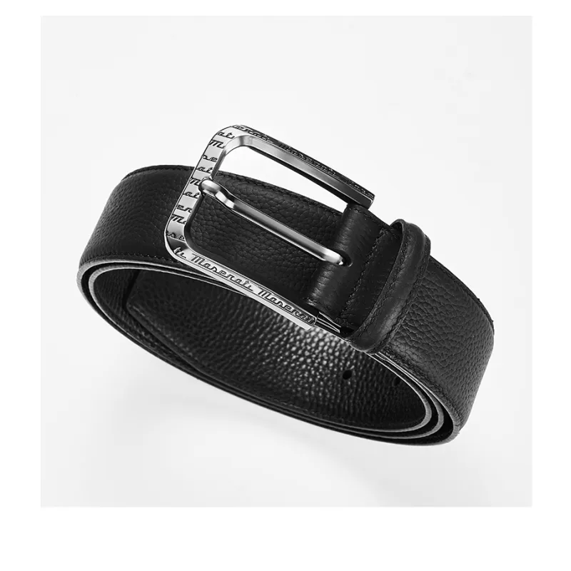 Maserati Cow Leather Belts Men's 3.8cm-0