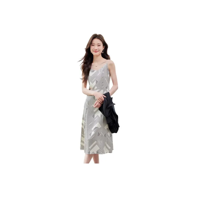 La Chapelle Slip Dresses Women's Apricot-0