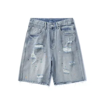 SANTASTIC Denim Shorts Men Blue