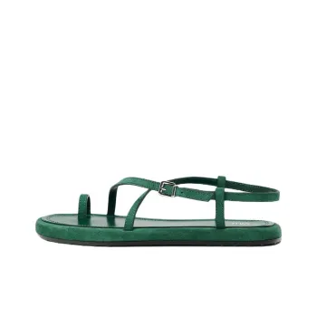 ZARA One Strap Sandals 1.5cm Women's Green