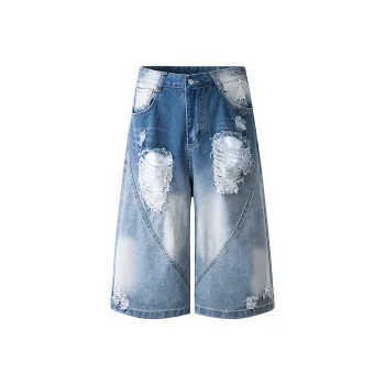 FA2LO Denim Shorts Unisex Blue