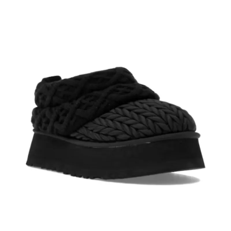 UGG Tazz Villa Knit Slipper Black Women's-1