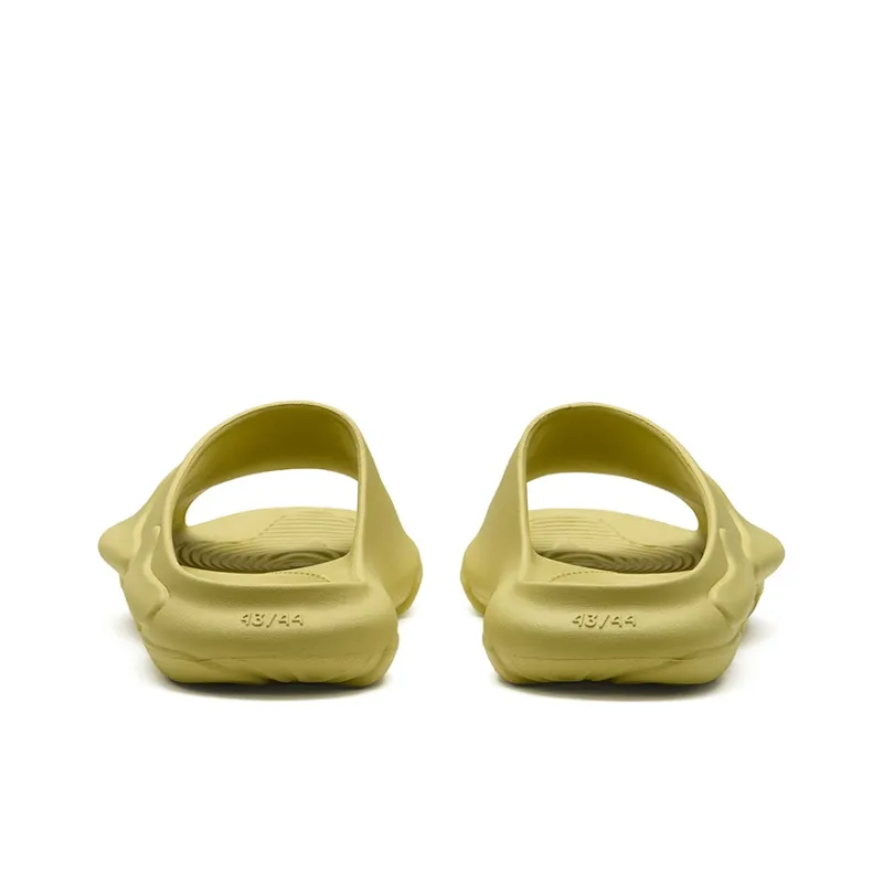 EQLZ EQUALIZER Oasis Slip Resistant Abrasion Resistant Slide Slippers Unisex Tender Shoot Yellow-5