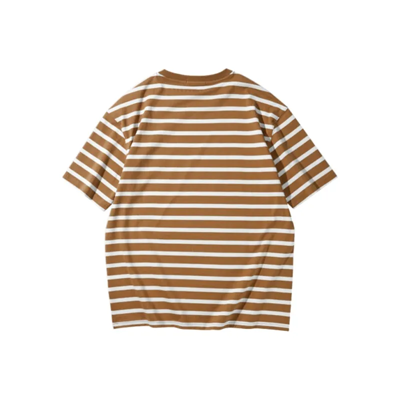 ARTSDON T Shirts Men Earth Yellow Stripes-1