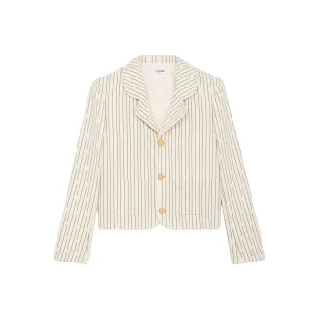CELINE Jackets & Coats Women's White