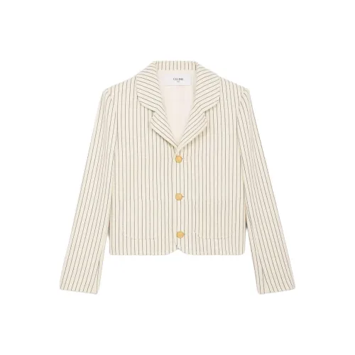 CELINE Jackets & Coats Women's White