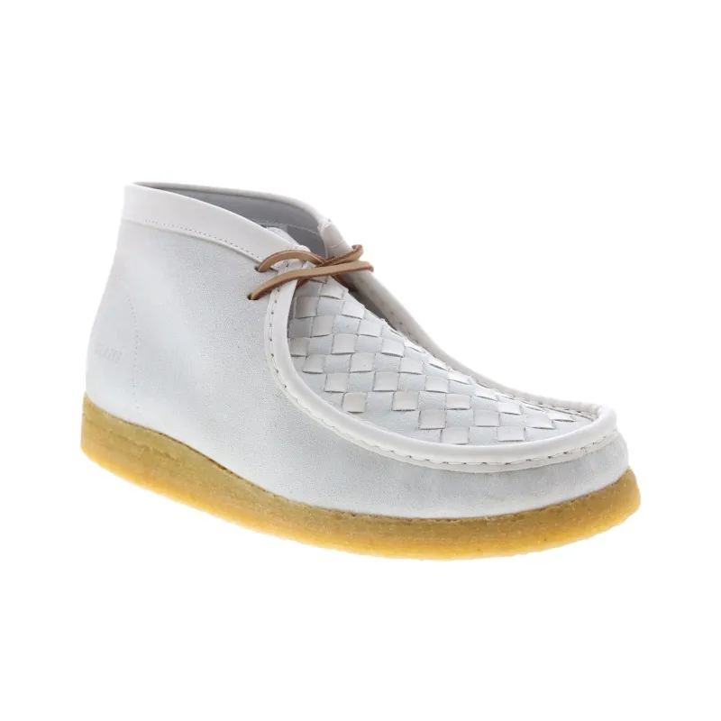 Clarks Wallabee Boot Ankle Boots Men's White-3