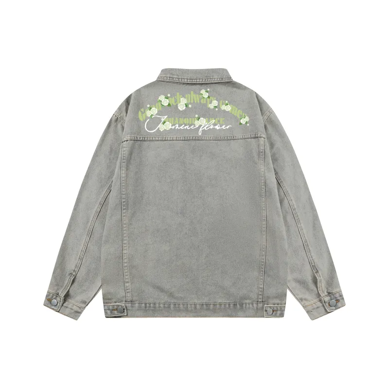 HUANQIU Denim Jackets Unisex-4