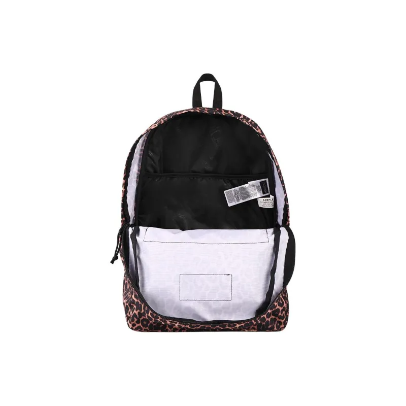 JanSport Polyester Backpack Regular Unisex Black And White Panther Print/Brown Leopard Print-4