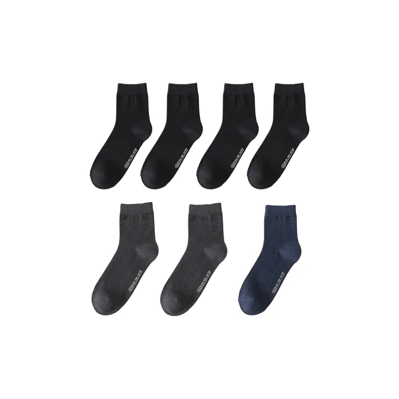 Yalu Mid Calf Socks Men's 7 Pack-10