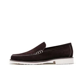TRUFFAUT Loafers Men Gray/Coffee/Gold Brown