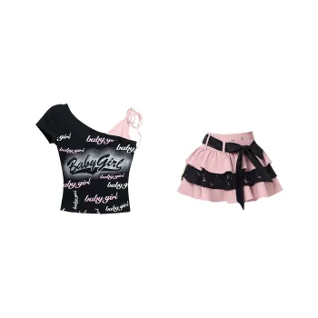 Udon House Two Piece Skirt Sets Women's