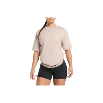 GYMSHARK Drop Shoulder Sleeve T Shirt Women's Pink
