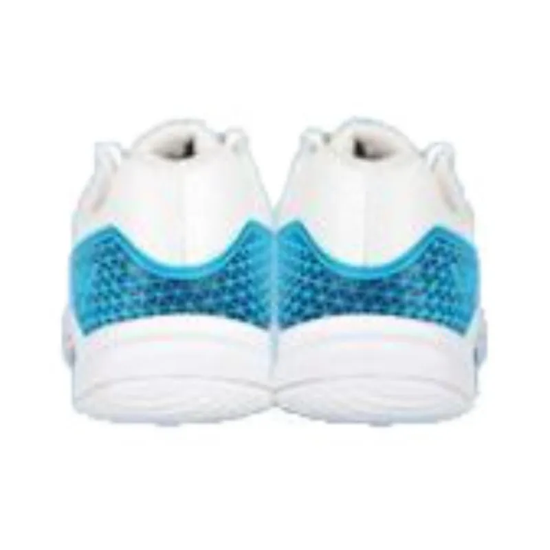 VICTOR Cushioned Slip Resistant Low Top Badminton Shoes Unisex White Blue-3