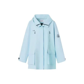 LEDIM WANG Trench Coats Women's Baby Blue