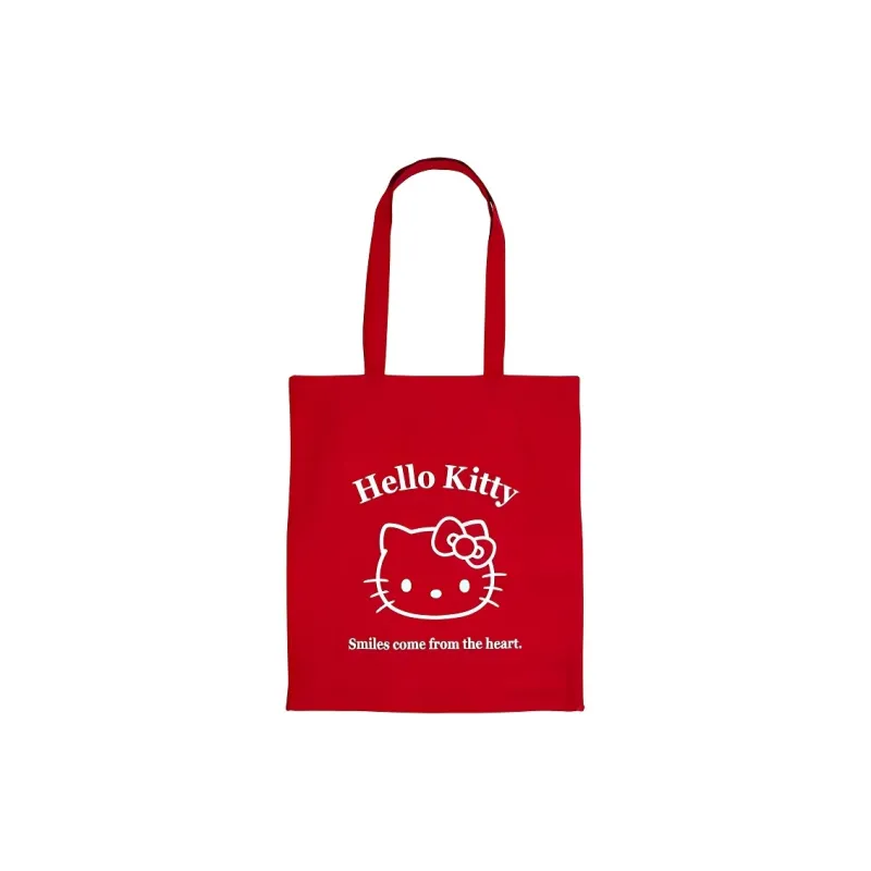 Sanrio Cotton One Shoulder Handbag Women's Red-0