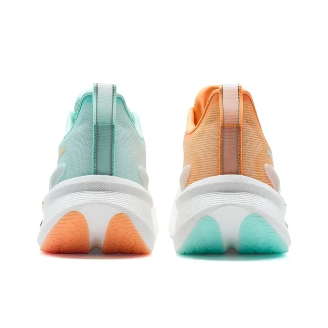 XTEP 2000km 3.0 Running Shoes Men Low Top Classic White, Tranquil Blue, Apricot Yellow-4