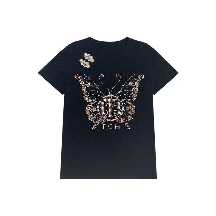 TCH T Shirts Women's Black-0