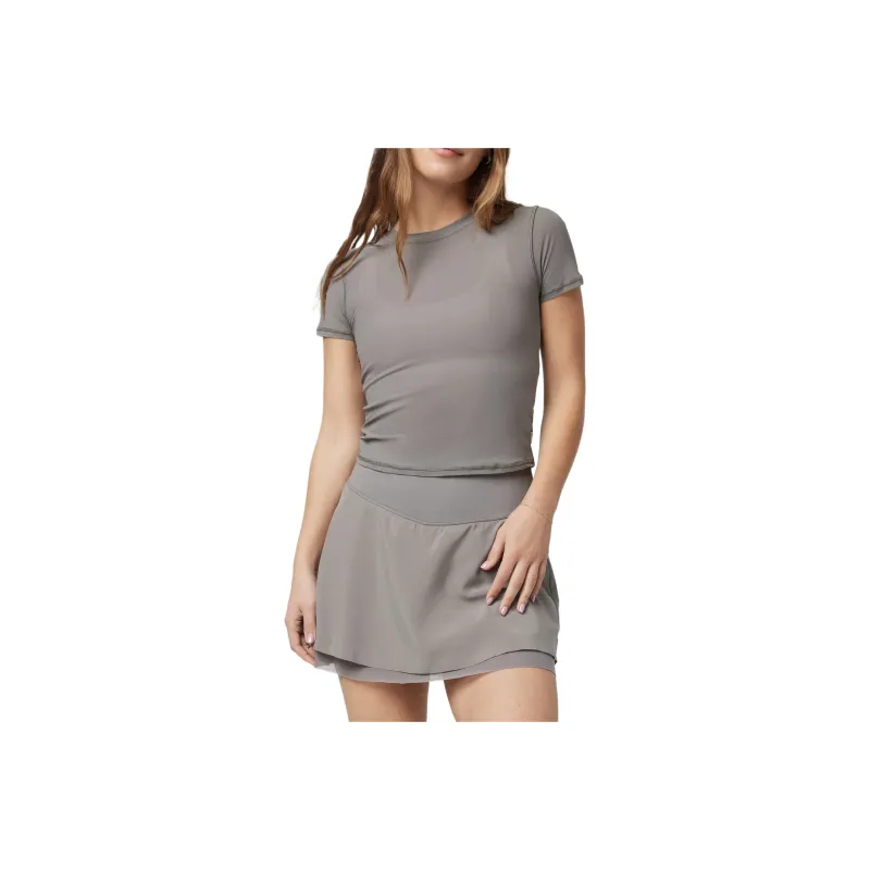 Vuori Regular T Shirt Women's Gray-0