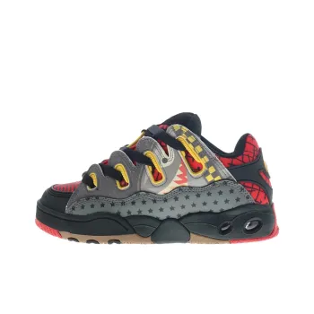 OSIRIS D3 OG Low Top Skateboard Shoes Unisex Black Gray Red