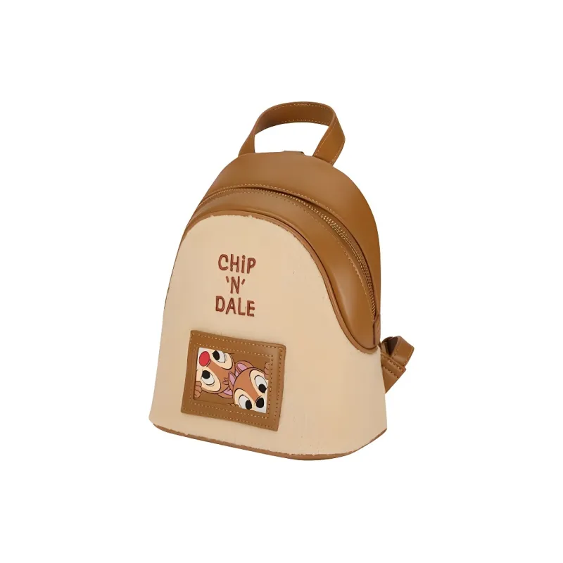 AJIDOU Disney/Disney, Collaboration Fabric Backpack Medium Size Women's Camel & Apricot Yellow-1