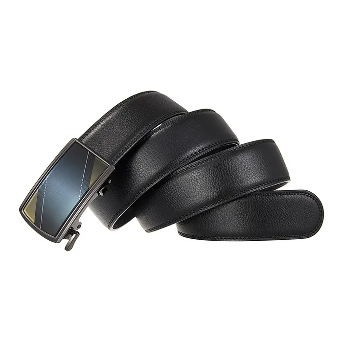 YUZHAOLIN Cow Leather Belts Men's Width 3.5CM-4