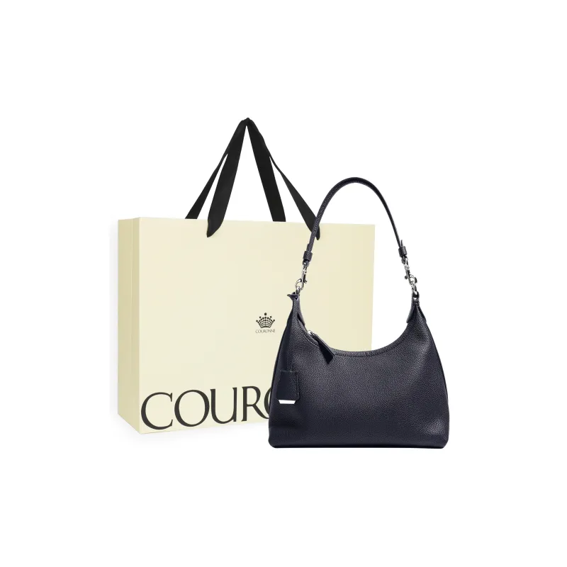 COURONNE Top Grain Cow Leather One Shoulder Handbag Women's Multicolor-10