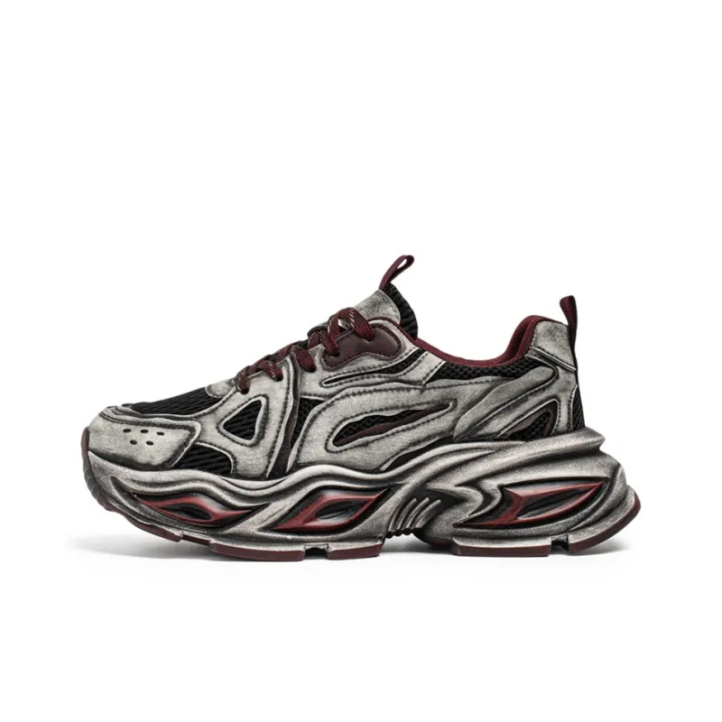 ROBINHOOD Slip Resistant, Abrasion Resistant, Breathable, Lightweight Low Top Chunky Sneakers Men's Box Included-6
