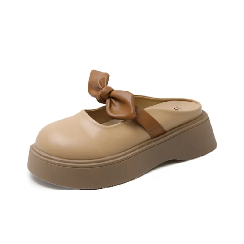 GESHE Rubber Sole Abrasion Resistant Closed Toe Slippers Women's-4