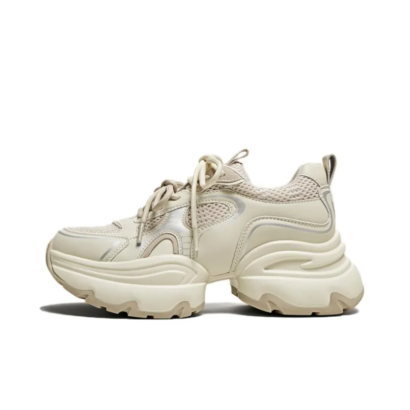 BASTO Slip Resistant Low Top Chunky Sneakers Women's-4